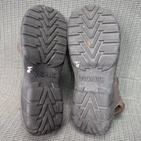 Vionic Mick Men Size 11 Brown Hiking Sandals Adjustable Comfortable Arch Support - Picture 6 of 9